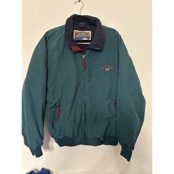 Vintage Dunbrooke Upstream Fleece Lines Jacket Teal And navy Mens Large - Picture 1 of 9